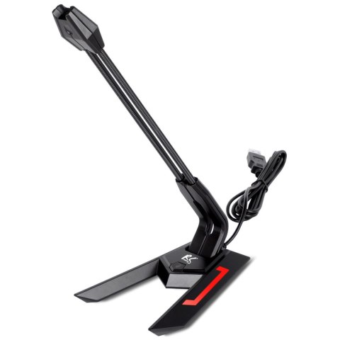 Mikrofon gamingowy NanoRS, LED, YouTube streaming, kabel USB 1.5m, czułość 21dB+3dB, RS710