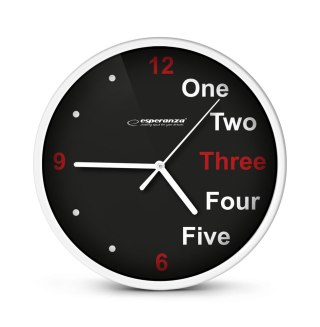 EHC014W Esperanza zegar ścienny prague biały