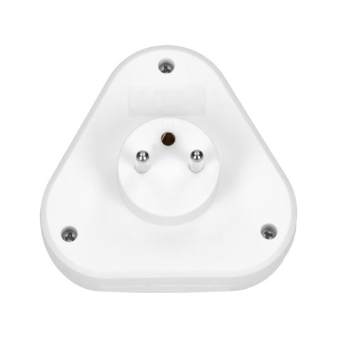 Rozgałęźnik 3x2P+Z, biały