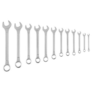 Klucze płasko-oczkowe 6-22 mm, zestaw 12 szt.