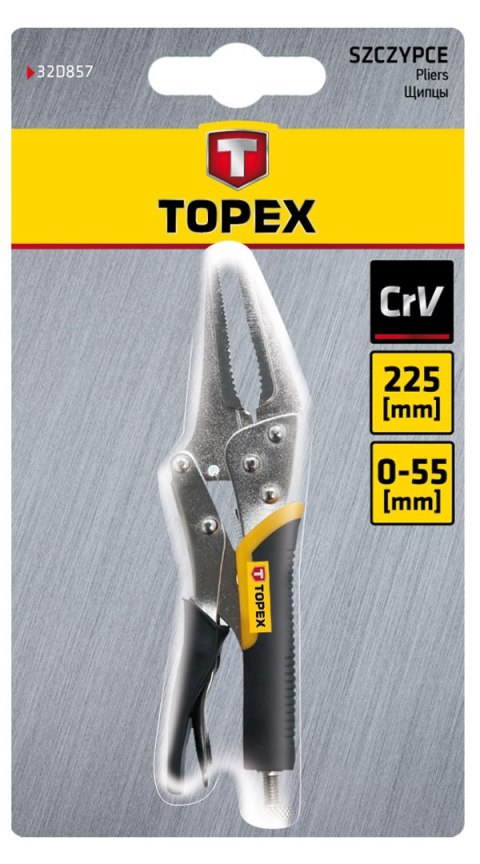 Szczypce zaciskowe wydłużone 225 mm