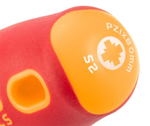 Wkrętak krzyżowy 1000V, PZ1 x 80 mm, S2