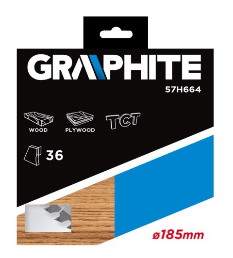 Tarcza do pilarki, widiowa, 185 x 30 mm, 36 zębów