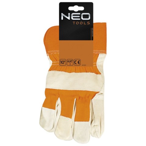 Rękawice robocze, skóra bydlęca licowa, 10,5"