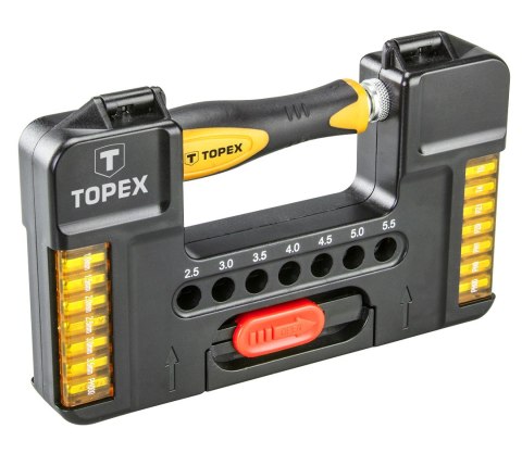 Końcówki wkrętakowe precyzyjne z uchwytem, 37 szt.