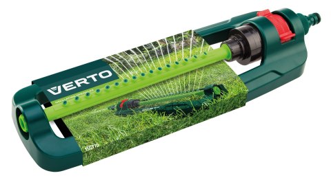 Zraszacz oscylacyjny, powierzchnia zraszania 12 x 18 m, 16 dyszy zraszających, igła do udrażniania dysz