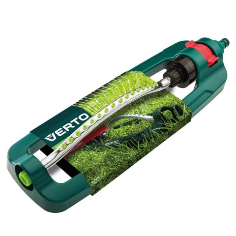 Zraszacz oscylacyjny, powierzchnia zraszania 13 x 18 m, 16 dyszy zraszających, igła do udrażniania dysz