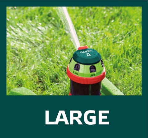 Zraszacz sektorowy, 6- funkcyjny z napędem, regulowany zasięg