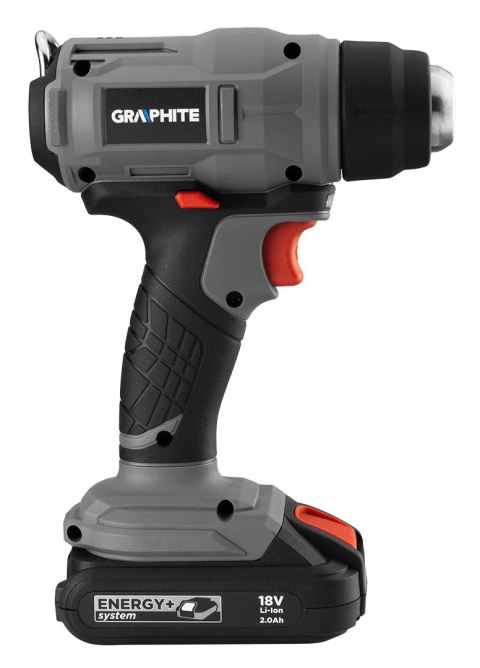 Opalarka akumulatorowa 18V Energy+, Li-Ion, zakres temperatur 550°C, bez akumulatora