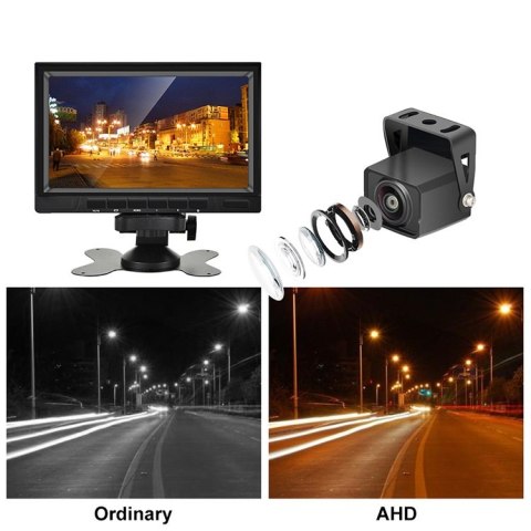 Samochodowa kamera cofania ahd 135st 4pin quad ccd sony ip68 12v