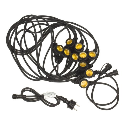 Girlanda ogrodowa Maclean, Łańcuch świetlny, Do wewnątrz oraz na zewnątrz, IP44, 10xE27, Max. obciążenie 2300W,10m, MCE410