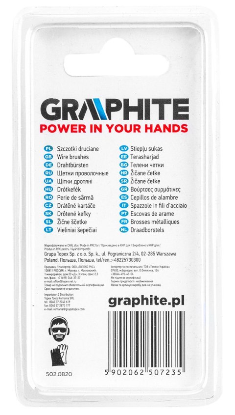 Szczotki stalowe, pędzelkowa, kielichowa, talerzowa, kpl. 3 szt.