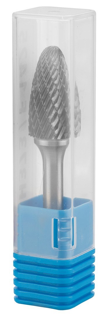 Frez do metalu HM, typ F (ostrołukowy zaokrąglony), 14 x 25 mm, trzpień 6 x 45 mm