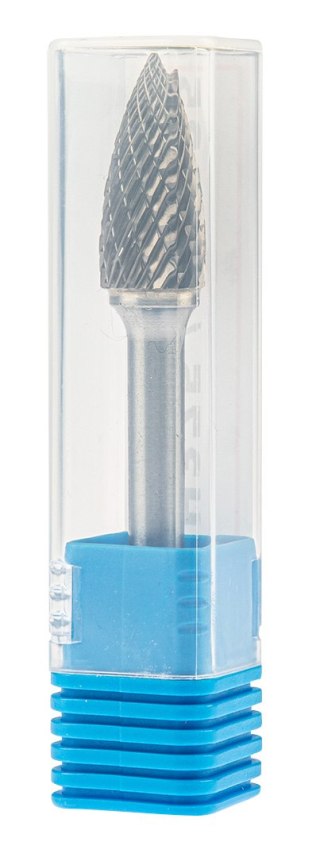 Frez do metalu HM, typ G (ostrołukowy ostry), 12 x 25 mm, trzpień 6 x 45 mm