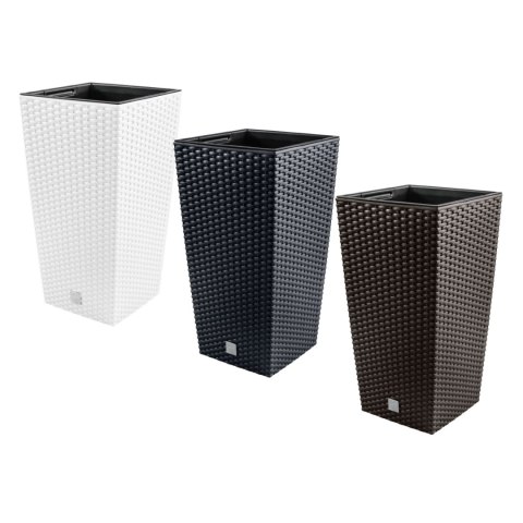 Doniczka z wkładem Rato Square DRTS400 antracyt