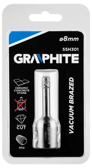 Otwornica diamentowa 8 mm x M14