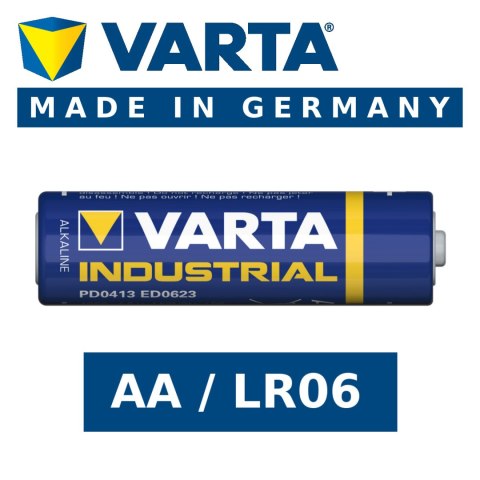 1x Bateria R-06 LR6 AA 1,5V alkaliczna Varta Industrial 4006