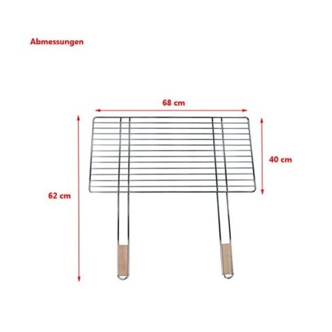 Ruszt grillowy 68x40cm Master Grill MG254