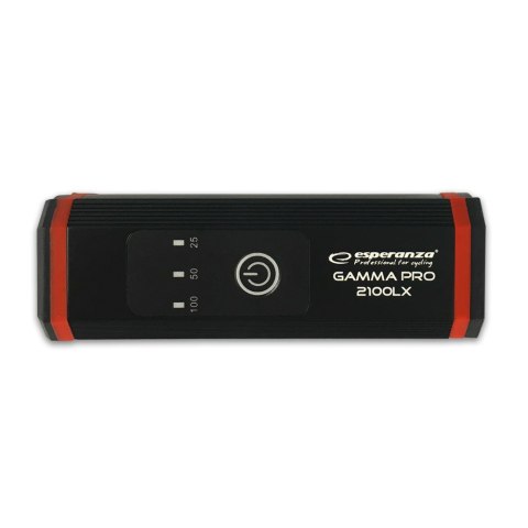 EOT058 Esperanza profesjonalna lampka rowerowa led na przód 2w1 gamma pro 2100 lx