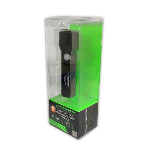 EOT064 Esperanza profesjonalna lampka rowerowa led na przód 2w1 pegasus pro 7000 lx