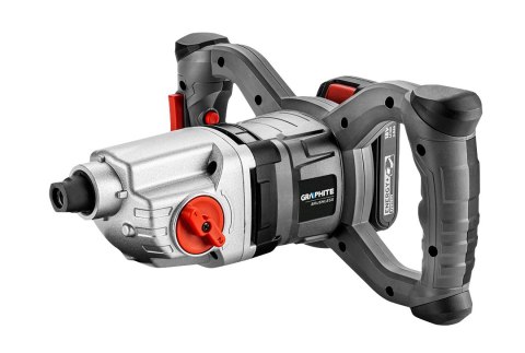 Mieszarka akumulatorowa bezszczotkowa Energy+ 18V, obroty: I: 250-400 min-1, II: 350-650 min-1