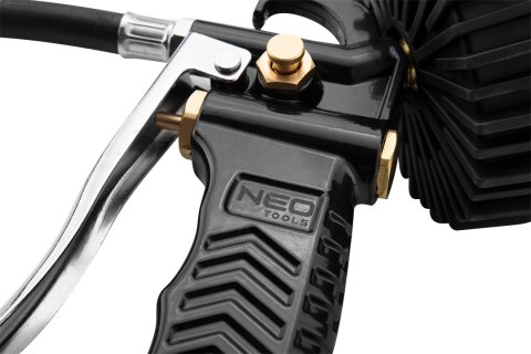 Pistolet do pompowania z manometrem śr. 63 mm, długa końcówka