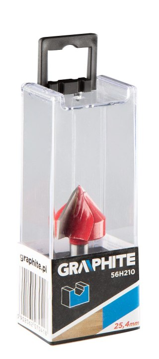 Frez do rowków typu V, HM, 25.4 x 25.4 mm, trzpień 8 mm