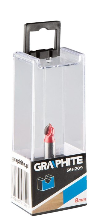 Frez do rowków typu V, HM, 8 x 8 mm, trzpień 8 mm