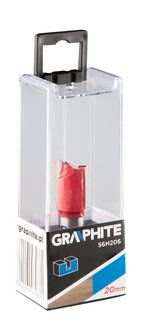 Frez palcowy dwuostrzowy, HM, 20 x 19 mm, trzpień 12 mm