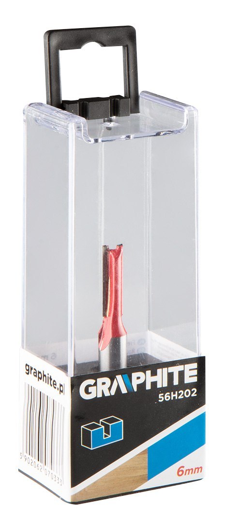 Frez palcowy dwuostrzowy, HM, 6 x 19 mm, trzpień 8 mm