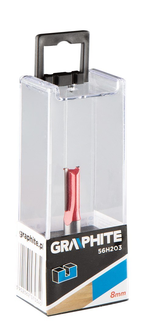 Frez palcowy dwuostrzowy, HM, 8 x 19 mm, trzpień 8 mm