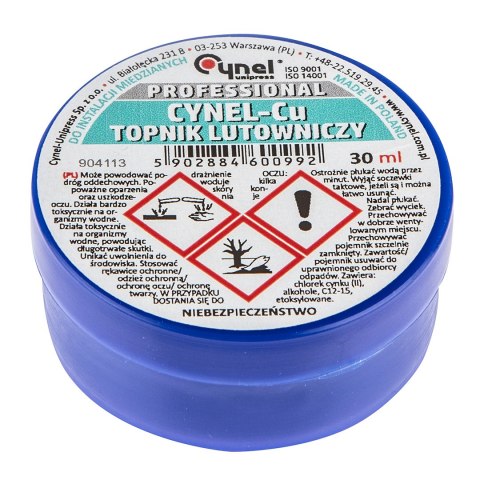 Zestaw do lutowania instalacji miedzianych, lut i topnik