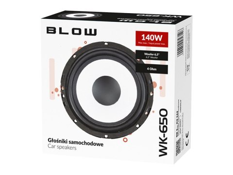 0896# Głośnik blow wk650 4ohm samochodowy niskotonowy