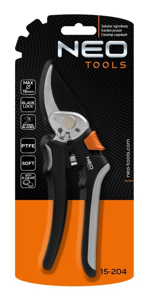 Sekator by-pass 200 mm, zakres do 18 mm, z przekładnią