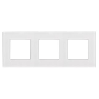 Szklana ramka Maclean, potrójna, biała, 228x86mm, MCE731W