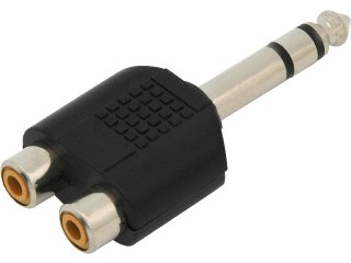 1015# Rozgałęźnik wtyk.6,3st-2gniazda rca