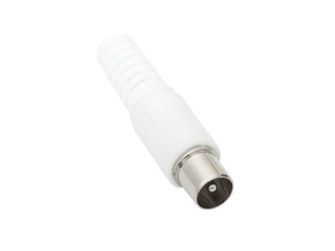 1537# Wtyk antenowy prosty biały długi