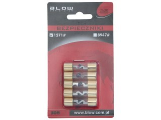 1571# Samochodowy bezpiecznik szklany 30a blister 5szt