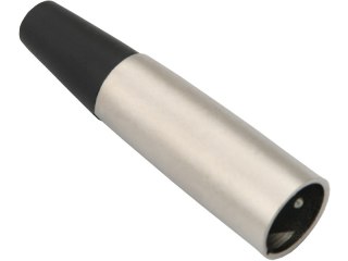 1656# Wtyk mikrofonowy xlr 3p na kabel gładki