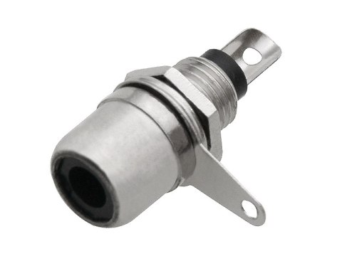 2232# Gniazdo rca montażowe do obudowy czarne