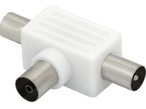 3214# Rozgałęźnik antenowy: gniazdo-2wtyk indukcyjny odwrotny/ii`