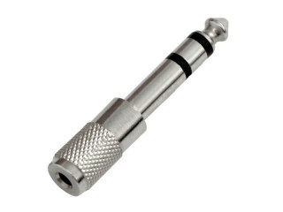 8488# Przejście jack: wtyk 6,3-gniazdo 3,5 metal stereo