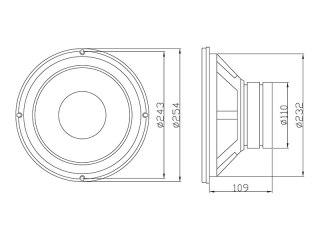 9537# Głośnik blow gdn25 8ohm
