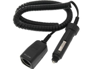 96-831# Przedłużacz zapalniczki samochodowej 2m spirala