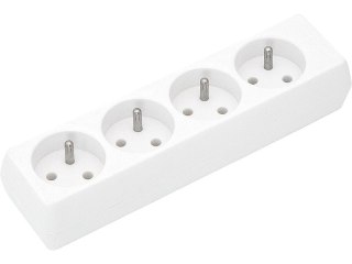 9758# Gniazdo gn-470 4-gniazda z uziemieniem białe