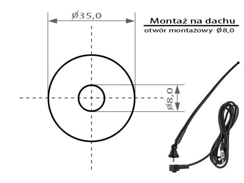 22-638# Antena blow fmd350/fmd410 łamana