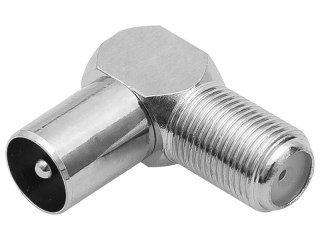 3228# Przejście f: wtyk antenowy -gniazdo f kątowe f-m07