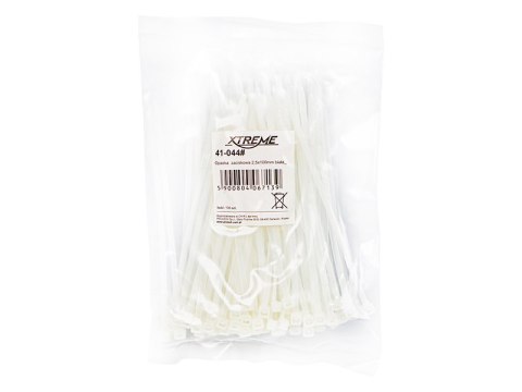 41-044# Opaska zaciskowa 2,5x100mm biała_