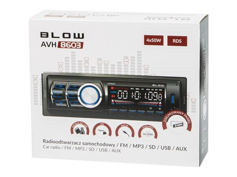 78-228# Radio blow avh-8603 rds mp3/usb/micro sd/bluetooth