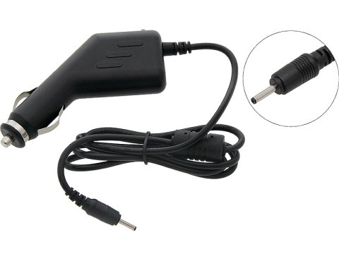 78-473# Ładowarka samochodowa wtyk prosty dc 0,7/2,5mm 5v/1,5a